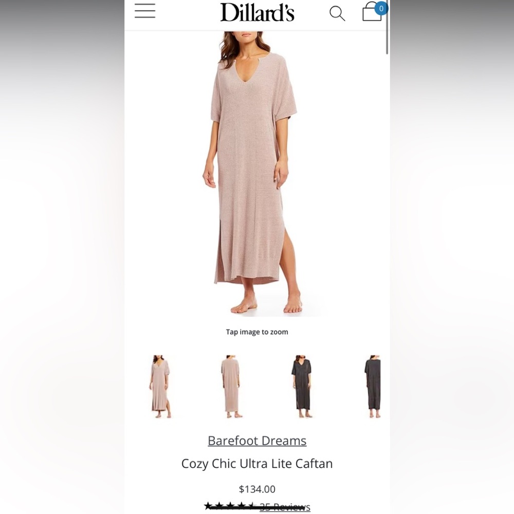 Barefoot Dreams
Cozy Chic Ultra Lite Caftan One Size